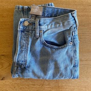 Everlane Cheeky Jean Size 25, regular inseam natural denim
